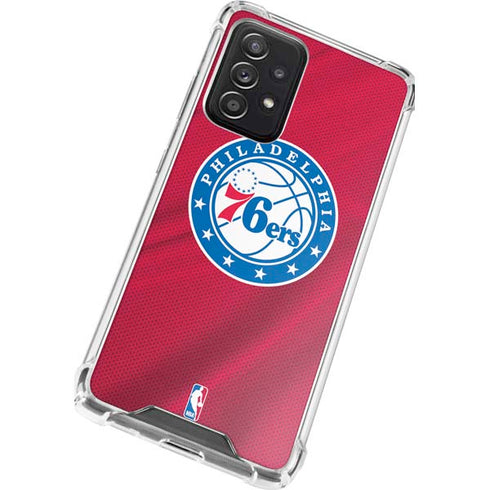 NBA Philadelphia 76ers Jersey Galaxy A52 5G Clear Case